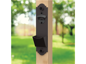 Outdoor living bottle opener