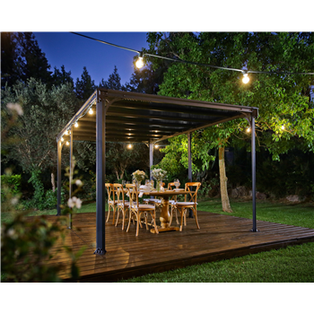 Milano Grey DIY assembly Gazebo various sizes