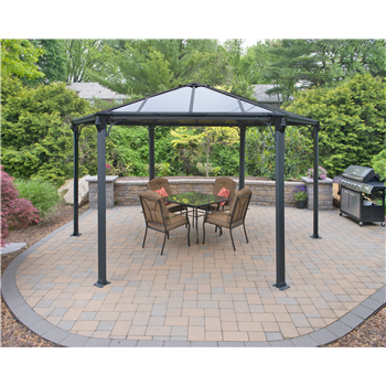 Monaco Hexagonal Grey Gazebo DIY 2 man assembly  