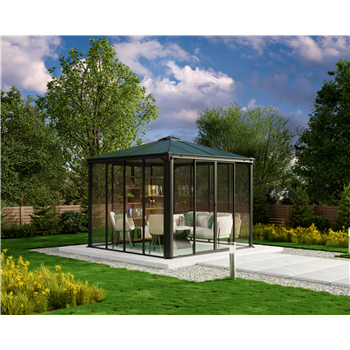 Ledro Grey enclosed Gazebo various sizes