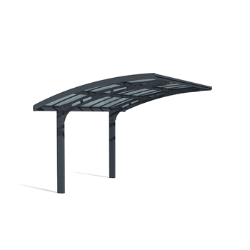 The Arizona Breeze Cantilever Car Port or Patio, Gazebo cover in Grey