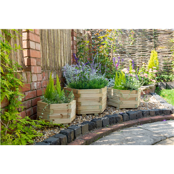 York Hexagonal Planter - Set of 3