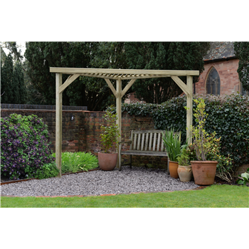 Slatted Corner Pergola