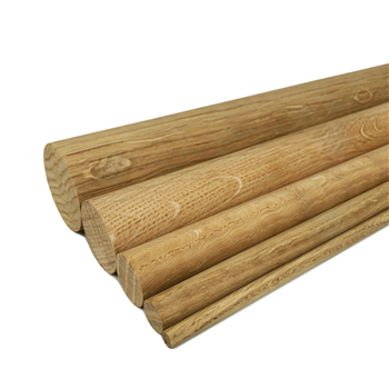 Oak round dowel variant sizes