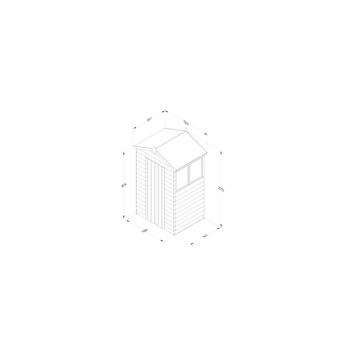4 x 3 Apex Shed