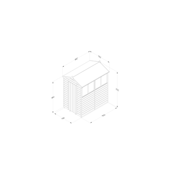 Beckwood 4 x 6 Apex Shed