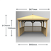 3.5m Square Wooden Gazebo