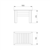 Kitchen Garden Planter 1m measurements
