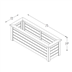 Cambridge Planter 150 x 50 measurements