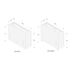 Linear Planter Tall with Storage measurements