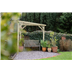 Slatted corner pergola by forest garden