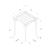 Ultima Pergola 2.4 x 2.4 with measurements