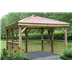 3.5 Wooden Gazebo with cedar roof