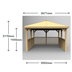3.5 Wooden Gazebo with cedar roof measurements