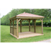 3.5 Wooden Gazebo with cedar roof with base