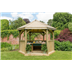 3.6m Hexagonal Wooden garden Gazebo Green