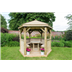 3m gazebos with timber roof cream