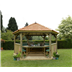 4.7m gazebo cedar green