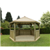4.7m gazebos with timber roof unfurnished