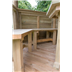 4.7m gazebos with timber roof benches
