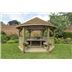 4m Hexagonal Gazebo Cream