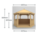 4m gazebo cedar measurements