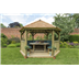 4m gazebo cedar green
