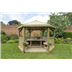 4m gazebos with timber roof cream