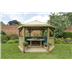 4m gazebos with timber roof green