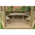 4m gazebos with timber roof table