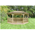 5.1 Premium  timber roof gazebo with benches