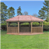 6 Premium Oval gazebo with benches
