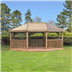 6 Premium Oval gazebo with benches