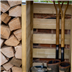 Forest garden log store