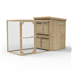 Dog kennel by forest