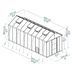 Glory Greenhouse 8 x 20 dimensions