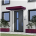 Door canopy with built in drainage
