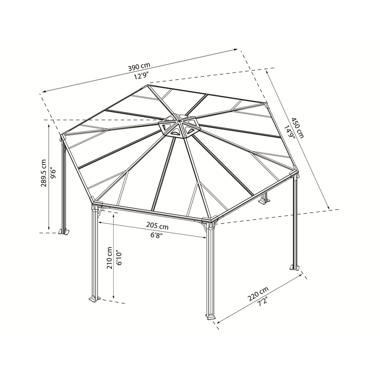 dimensions gazebo