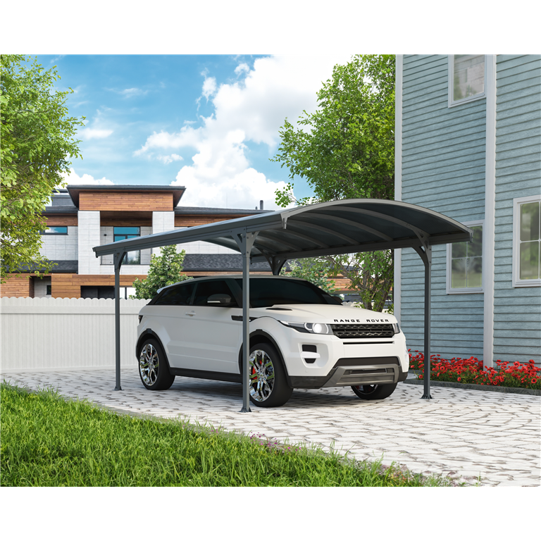 Vitoria car port in grey