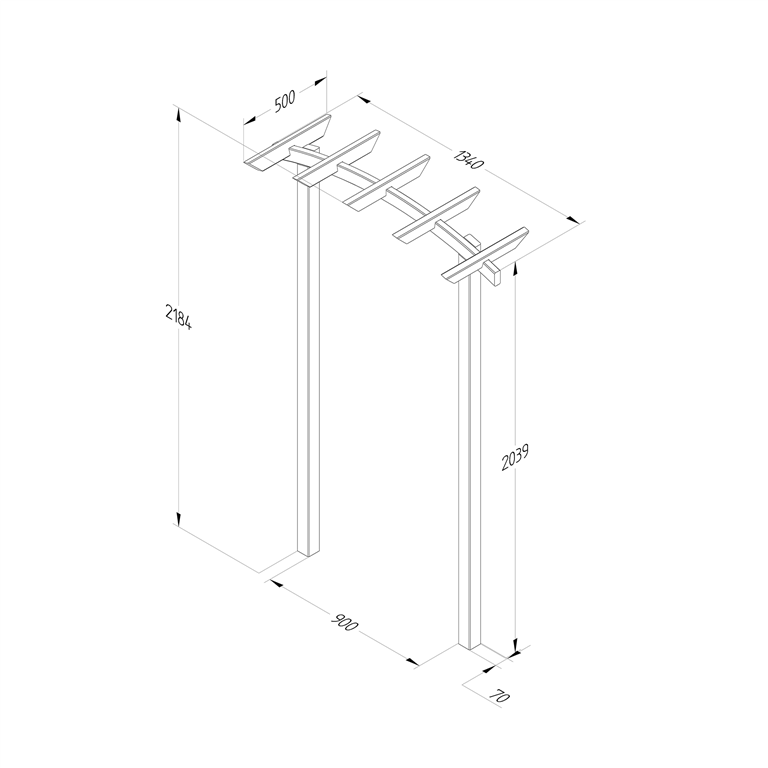 Classic dome top arch measurements