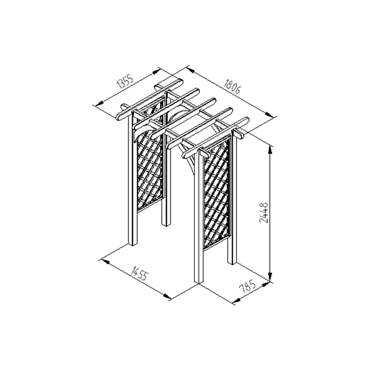 Ultima Pergola Arch measurements