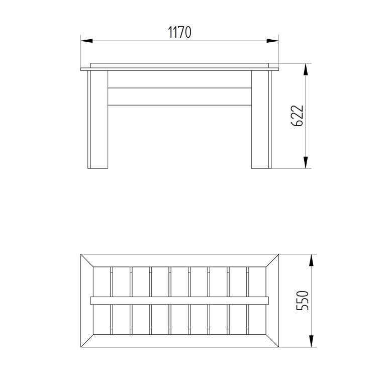 Grow Bag Tray container measurements