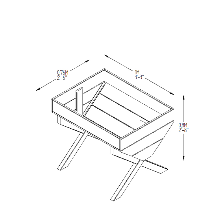 Kitchen Garden Trough measurements