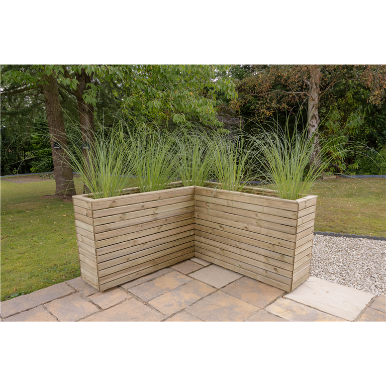 Linear corner planter 