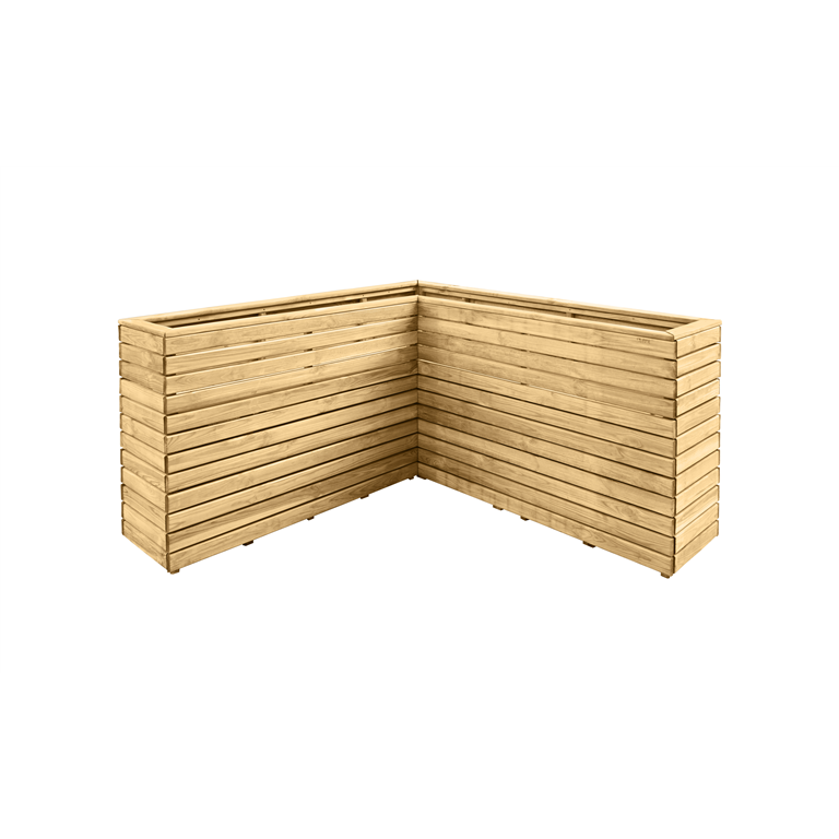 Linear corner planter by Blackwood Outdoor Living