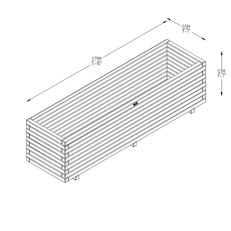 Lomello Planter measurements