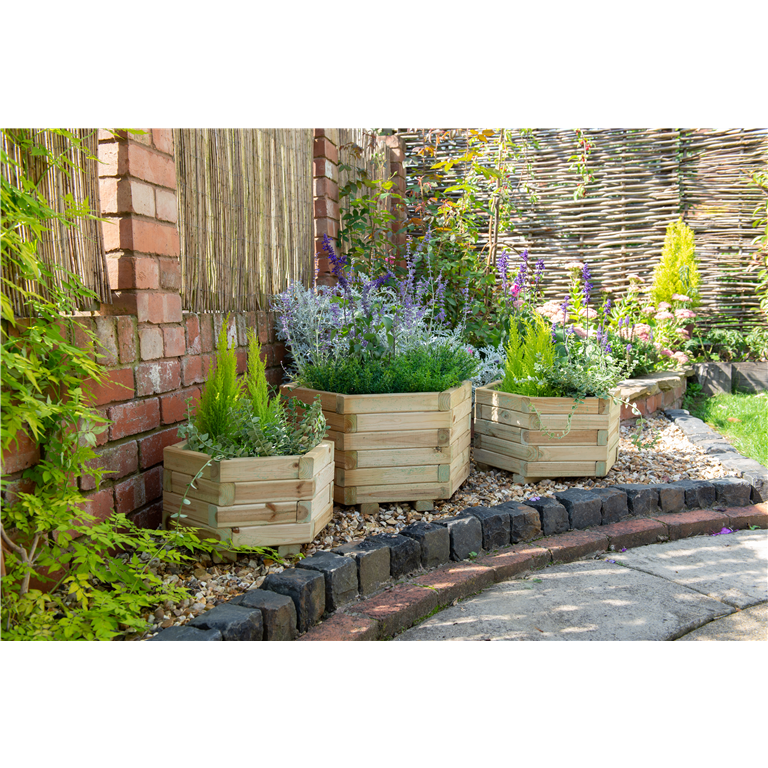 York Hexagonal Planter set of 3