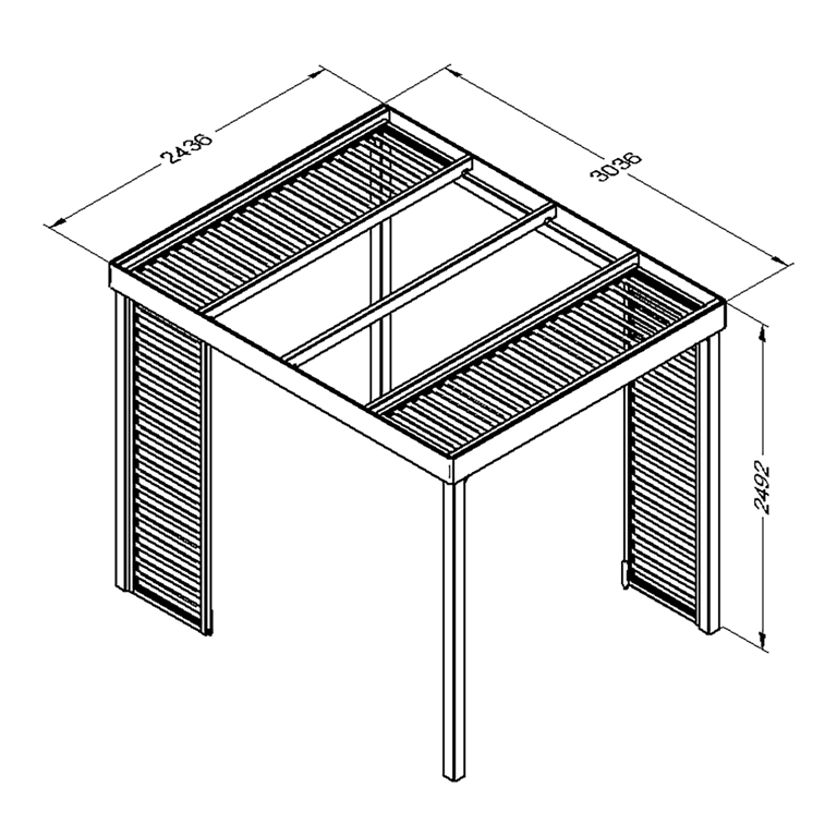 Dining Pergola measurements