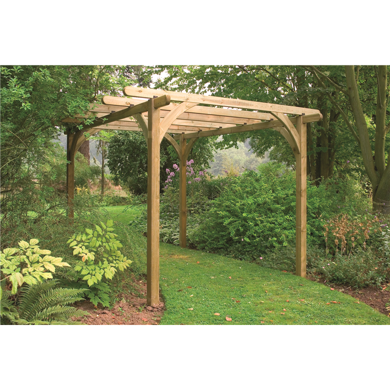 Ultima Pergola 2.4 x 2.4 by outdoor living no canopy