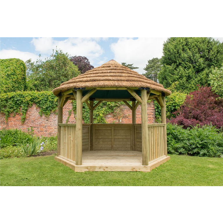 3.6M Hexagonal Gazebo unfurnished
